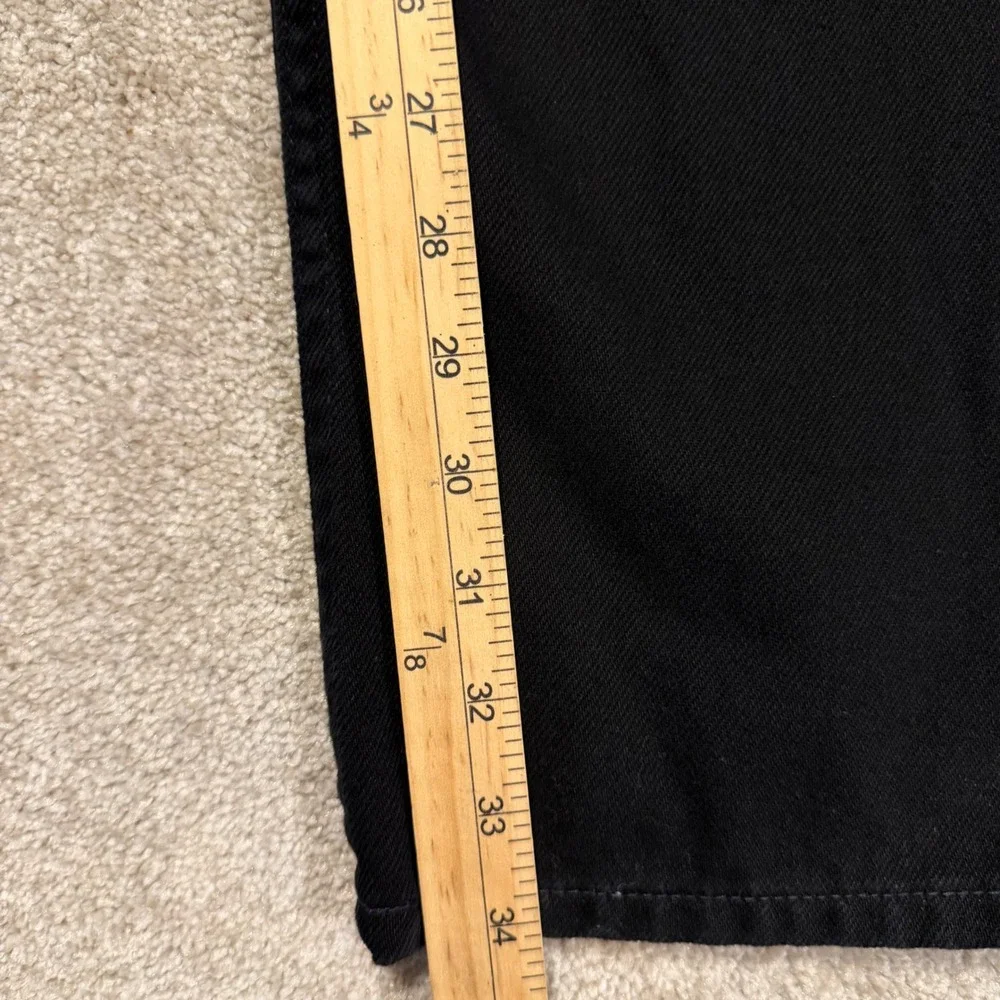 LL Bean Jeans Mens 40x34 Black Classic Fit Straight Leg Cotton Denim 220626